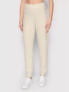 Spodnie damskie - Guess Spodnie materiałowe Reeda W1RR18 Z2XW0 Beżowy Regular Fit - grafika 1