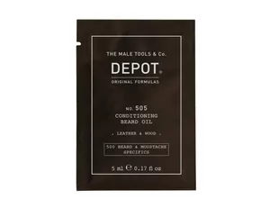 Depot NO. 505 Olejek do Brody Leather & Wood 5ml - Kosmetyki i akcesoria do pielęgnacji brody - miniaturka - grafika 1