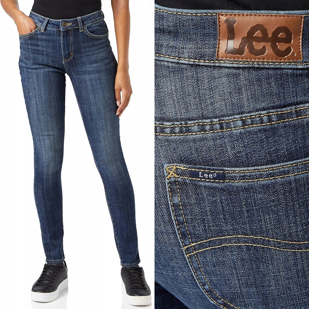 Lee LEGENDARY SKINNY Lagoon Blue DżINSowe RURKI W30 L31