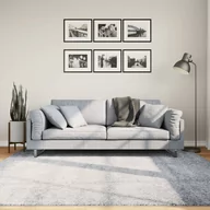Dywany - Dywan z wysokim runem, niebieski, 200x200 cm - miniaturka - grafika 1
