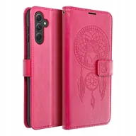 Etui i futerały do telefonów - STYLOWE ETUI Z KLAPKĄ SAMSUNG A14 FUKSJA + SZKŁO - miniaturka - grafika 1