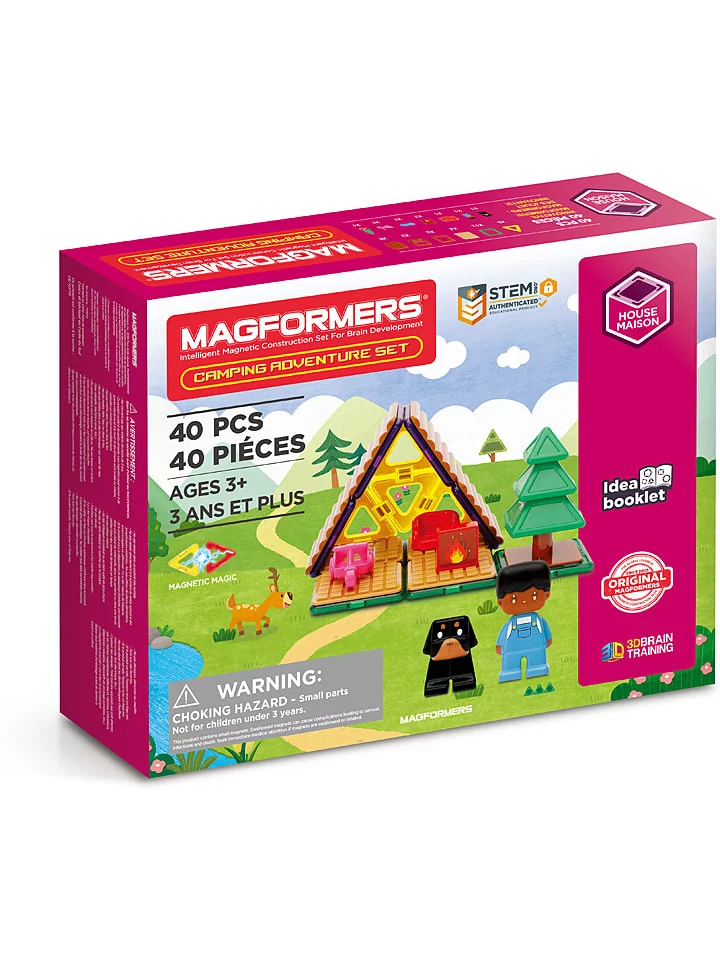 Magformers 40-częściowy zestaw magnetyczny Camping Adventure" - 3+