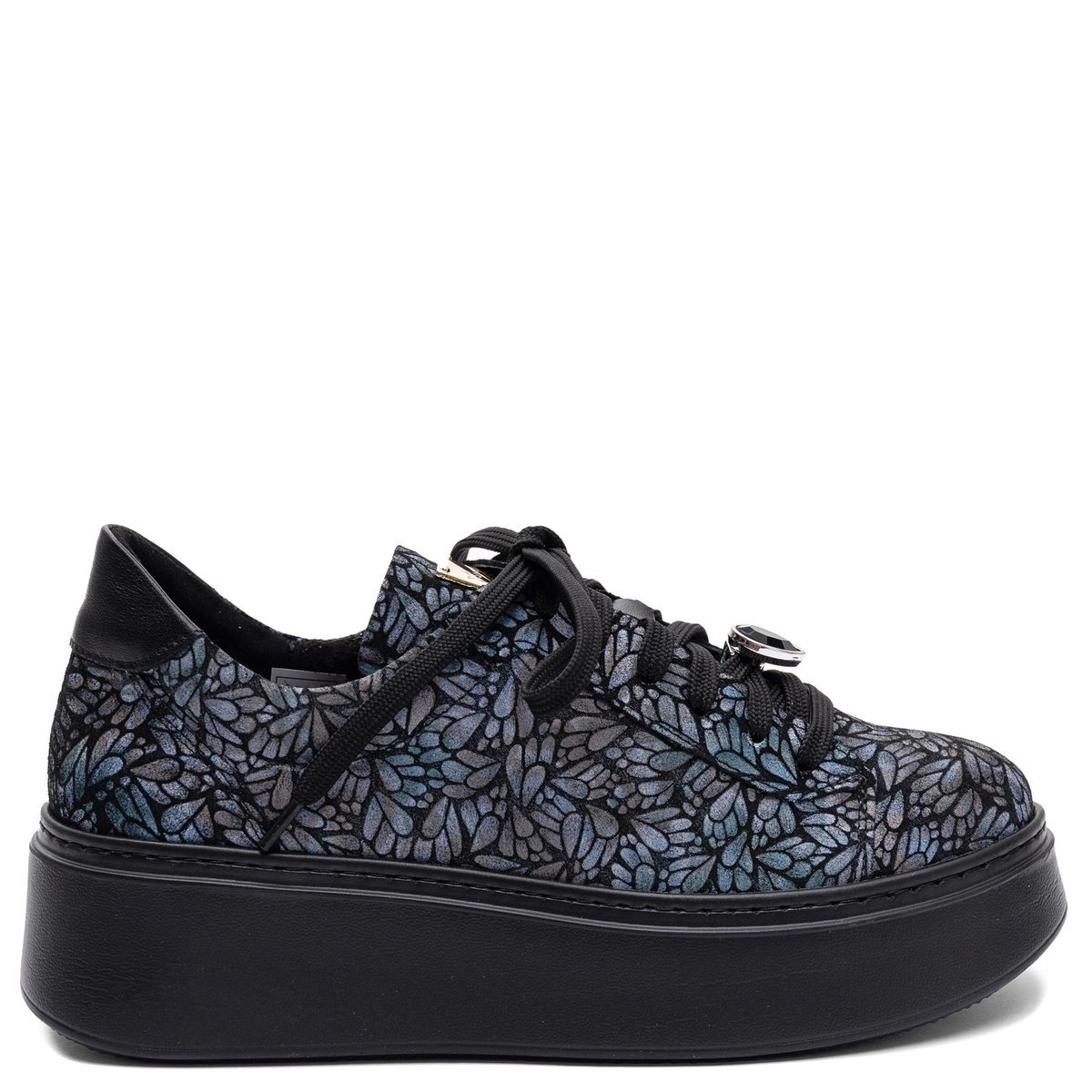 Maciejka Skórzane Sneakersy Na Platformie Czarne 6191W-11/00-8 r.38