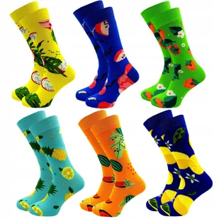 6 x Skarpety Męskie Kolorowe Skarpetki Bawełniane Śmieszne Zestaw 44-46 - Skarpetki męskie 6 x Skarpety Męskie Kolorowe Skarpetki Bawełniane Śmieszne Zestaw 44-46 - Skarpetki męskie - miniaturka - grafika 1