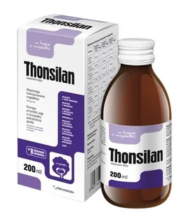 Novascon Thonsilan syrop 200 ml - Przeziębienie i grypa - miniaturka - grafika 1