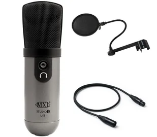 MXL Studio 1 + Pop filtr + kabel 3m ♦ 30 DNI NA ZWROT ♦ GWARANCJA DOOR-TO-DOOR ♦ SZYBKA WYSYŁKA - Mikrofony estradowe - miniaturka - grafika 1