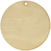 Wyposażenie pokoiku dziecięcego - Drewniana zawieszka 15 cm kółko z dziurką decoupage koło sklejka 3 mm / iksber - miniaturka - grafika 1