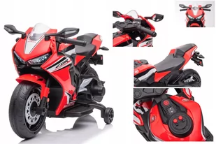 HONDA CBR MOTOR NA AKUMULATOR ŚWIATŁA MUZYKA MOTOREK PREZENT - Pojazdy elektryczne dla dzieci - miniaturka - grafika 1