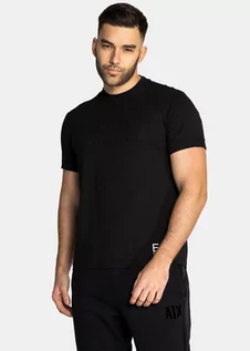 Koszulki męskie - Koszulka męska czarne EA7 Emporio Armani 6KPT34 PJBYZ 1200 - grafika 1