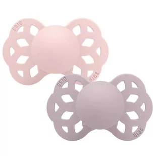 Smoczek anatomiczny Bibs Infinity M (6+) Blossom/Dusky Lilac 2-pak - Smoczki uspokajające - miniaturka - grafika 1