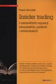 Prawo - Insider trading z perspektywy regulacji europejskich, polskich i szwajcarskich - Michalski Paweł - miniaturka - grafika 1