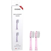 Końcówki do szczoteczek elektrycznych - Końcówki do szczotki jonowej IonicKiss MIĘKKIE różowe 2szt - miniaturka - grafika 1