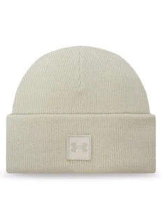 Under Armour Czapka UA Halftime Shallow Cuff 1379990-110 Écru - Czapki męskie - miniaturka - grafika 1