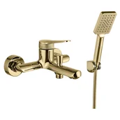 Baterie wannowe i prysznicowe - Bateria wannowa złota Molett Valvex - miniaturka - grafika 1