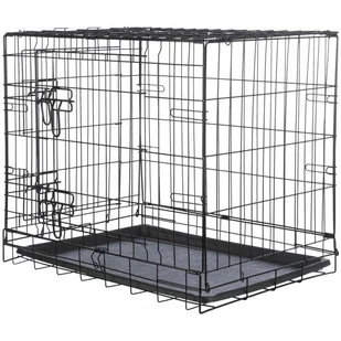 Trixie Home kennel, S: 64 × 54 × 48 cm, black - Sprzęt podróżny i transportery dla psów - miniaturka - grafika 1