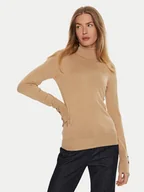 Swetry damskie - Guess Golf Paule W2BR53 Z2V62 Beżowy Regular Fit - miniaturka - grafika 1