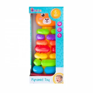 BamBam, piramidka Miś - Sortery dla dzieci - miniaturka - grafika 1