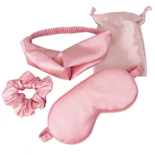 ZESTAW satynowych akcesoriów kosmetycznych, opaska do włosów, spania OPK19 - Ozdoby do włosów ZESTAW satynowych akcesoriów kosmetycznych, opaska do włosów, spania OPK19 - Ozdoby do włosów - miniaturka - grafika 1