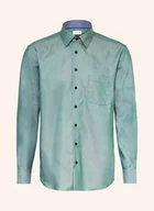 Moda i Uroda OUTLET - Eterna Koszula Modern Fit gruen - miniaturka - grafika 1