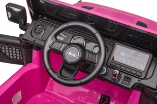 Pojazd na Akumulator Jeep Wrangler Rubicon DK-JWR555 Różowy - Pojazdy elektryczne dla dzieci - miniaturka - grafika 8