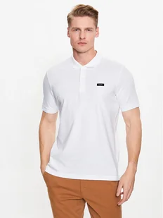 Calvin Klein Polo K10K111196 Biały Regular Fit - Koszulki męskie - miniaturka - grafika 1