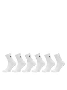 Polo Ralph Lauren Zestaw 6 par wysokich skarpet dziecięcych 443974056001 Biały - Skarpetki dla dzieci - miniaturka - grafika 1