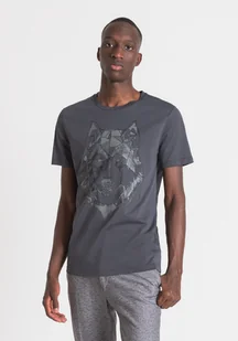 T-Shirt Męski Antony Morato Slim Fit Czarny - Xl - Koszulki męskie - miniaturka - grafika 1