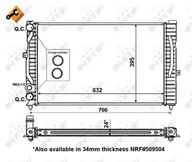 Układ chłodzenia - akcesoria - Chłodnica, układ chłodzenia silnika NRF 56127 - miniaturka - grafika 1