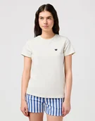 Koszulki i topy damskie - DAMSKA KOSZULKA WRANGLER REGULAR TEE VINTAGE WHITE 112350191 - Wrangler - miniaturka - grafika 1