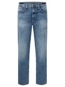 Spodnie męskie - Blend Jeansy 20715094 Niebieski Regular Fit - miniaturka - grafika 1