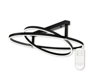 Lampy sufitowe - Top Light - LED Ściemnialny żyrandol natynkowy 2xLED/25W/230V czarny + pilot - miniaturka - grafika 1