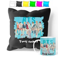 Kołdry i poduszki dla dzieci - ZESTAW: KUBEK + POSZEWKA - BTS KPOP - PREZENT WIELE WZORÓW + IMIĘ - miniaturka - grafika 1