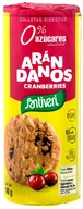 Ciastka - Santiveri Digestive Arandanos Ciastka z żurawiną bez cukru 190 g (8412170026841) - miniaturka - grafika 1