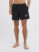 Kąpielówki męskie - Jack&Jones szorty kąpielowe JPSTMAUI STAR SWIMSHORTS STYD SS25 12287670 BLACK XL - miniaturka - grafika 1