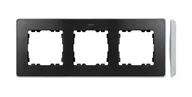 Klawisze i ramki - Kontakt Simon Ramka 3-krotna SIMON 82 Detail SELECT metal - grafit/aluminium - miniaturka - grafika 1