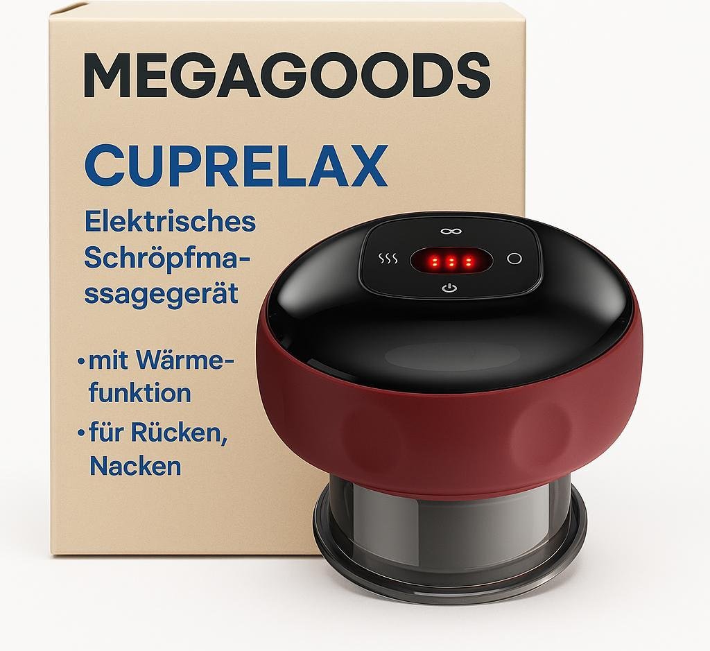 Elektryczny masażer bańkowy z funkcją podgrzewania do pleców i szyi DE.