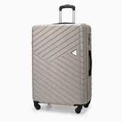 Walizki - Duża walizka PUCCINI MALAGA ABS027A 6C Szampańska - miniaturka - grafika 1