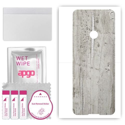 folia naklejka skórka strukturalna na TYŁ do TCL 4021 - Beton Srebrne Paski - apgo SKINS