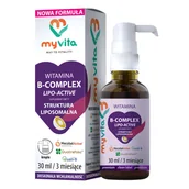 Suplementy diety - MYVITA Witamina B Complex Active krople 30ml - MyVita - miniaturka - grafika 1