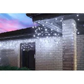 Oświetlenie świąteczne - Kurtyna sople LED 200 biały zimny BULINEX - miniaturka - grafika 1