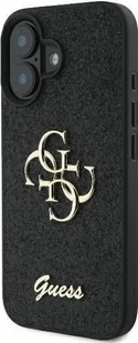 Guess Fixed Glitter Big 4G do iPhone 16 Plus czarny - Etui i futerały do telefonów - miniaturka - grafika 1
