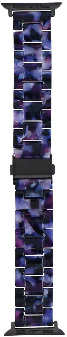 GlacierX bransoleta do smartwatcha Resin Link Bracelet Dark Orchard do Apple Watch 38/40/41mm Czarno-kolorowa