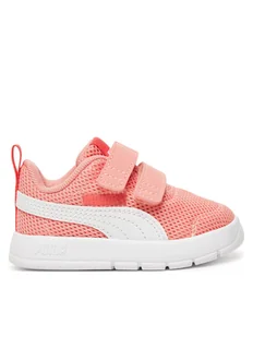 Puma Sneakersy Courtflex V3 Mesh Inf 398086 07 Różowy - Buty dla dziewczynek - miniaturka - grafika 1