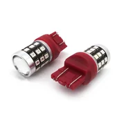 Żarówki samochodowe - W21/5W Żarówka Led 7443 12-24V 1100Lm Canbus Czerwona Mała - miniaturka - grafika 1
