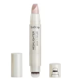 IsaDora Highlighter Stick'N Brush Pink Pearl - Rozświetlacze do twarzy i ciała - miniaturka - grafika 1