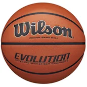 Koszykówka - Wilson Evolution Indoor Game Ball WTB0516XBEMEA, unisex, piłki do koszykówki, Pomarańczowe - miniaturka - grafika 1