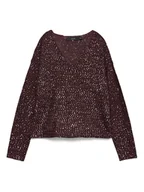 Swetry damskie - Vero Moda Sweter w kolorze ciemnofioletowym - miniaturka - grafika 1