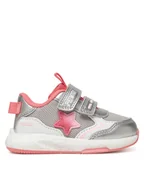 Buty dla dziewczynek - Primigi Sneakersy 7950000 Srebrny - miniaturka - grafika 1