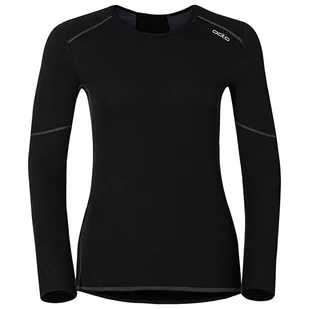 Odlo Koszulka damska z długim rękawem Crew Neck X-Warm od czarny, xl Originals X-Warm - Bluzy narciarskie - miniaturka - grafika 1