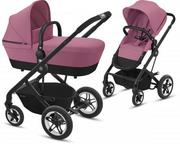 Wózki dziecięce - Cybex Talos S 2w1 BLK Magnolia Pink - miniaturka - grafika 1